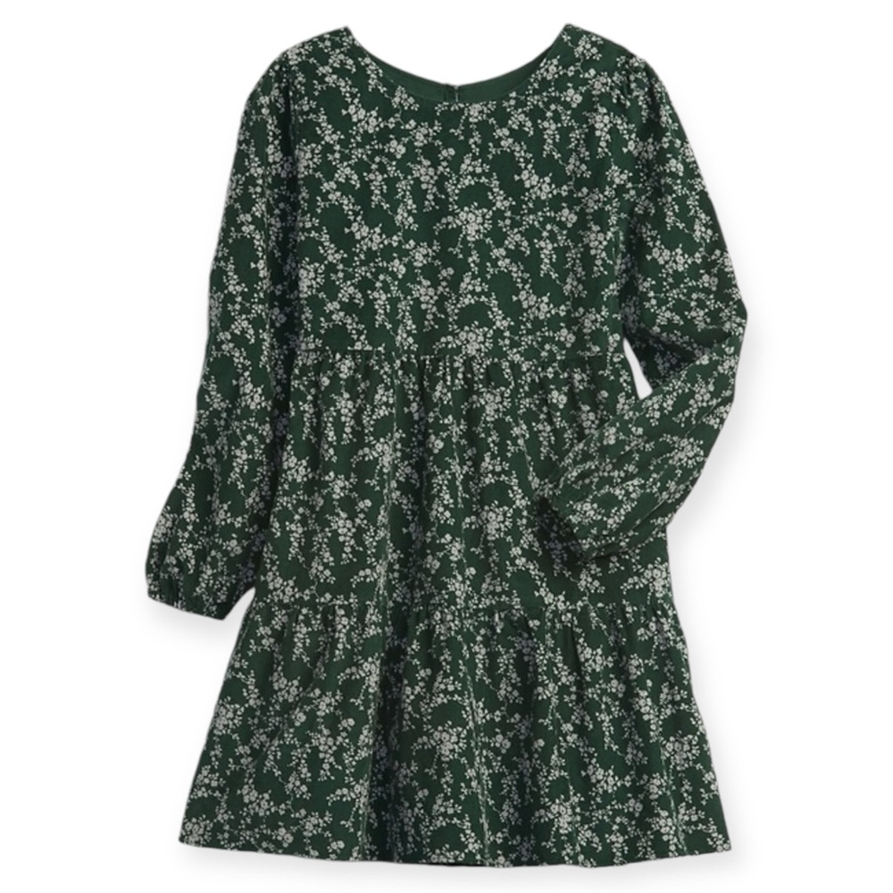 GAP Girls Cotton Corduroy Floral Print Dresss